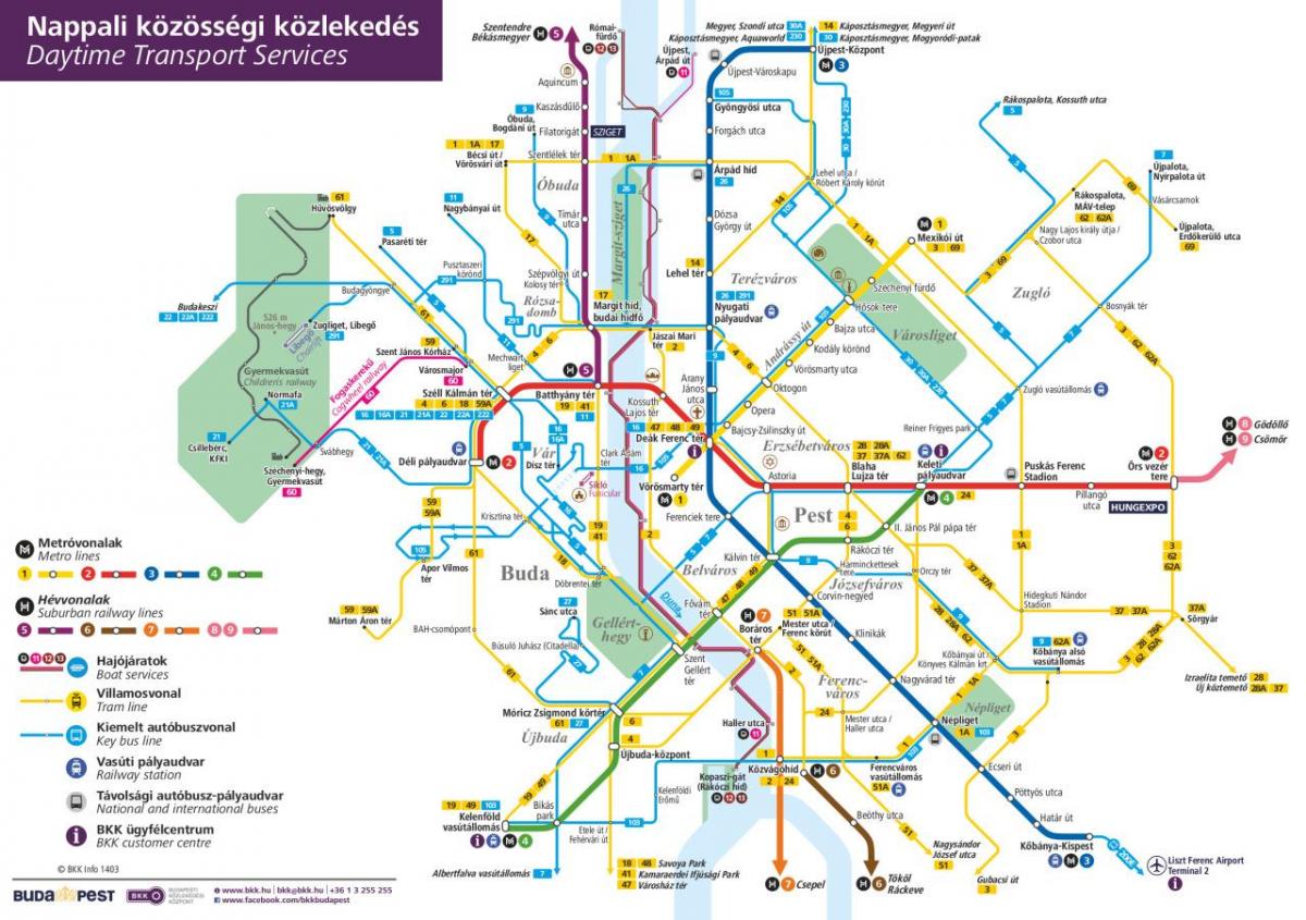 busz budapest térkép