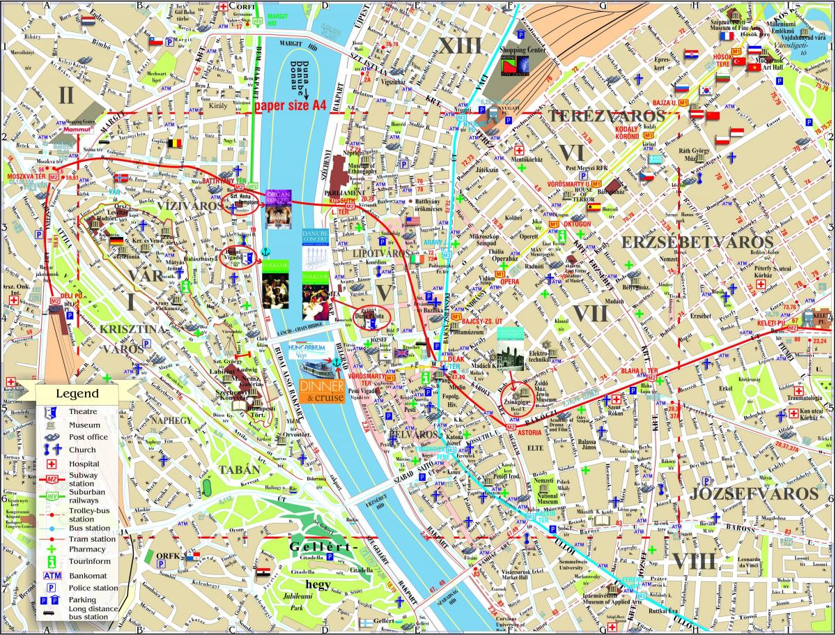 budapest térkép látnivalók