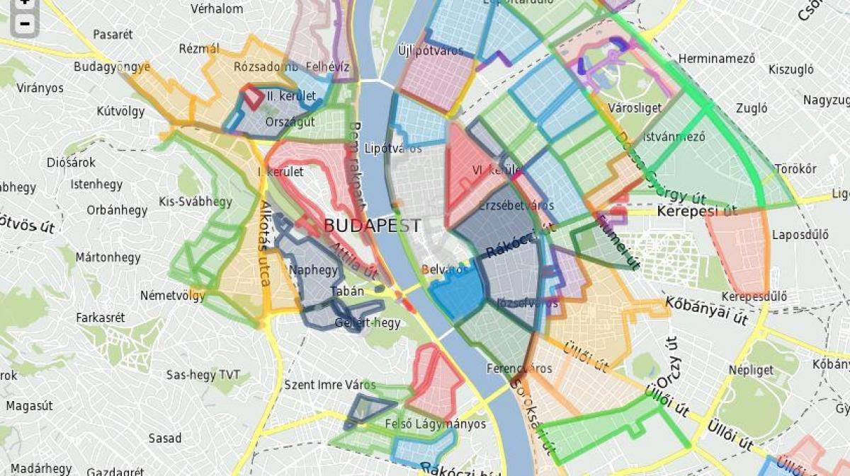 parkolási zónák budapest térkép