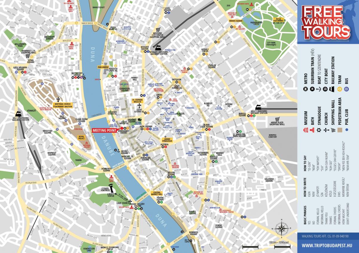 séta a budapest térkép