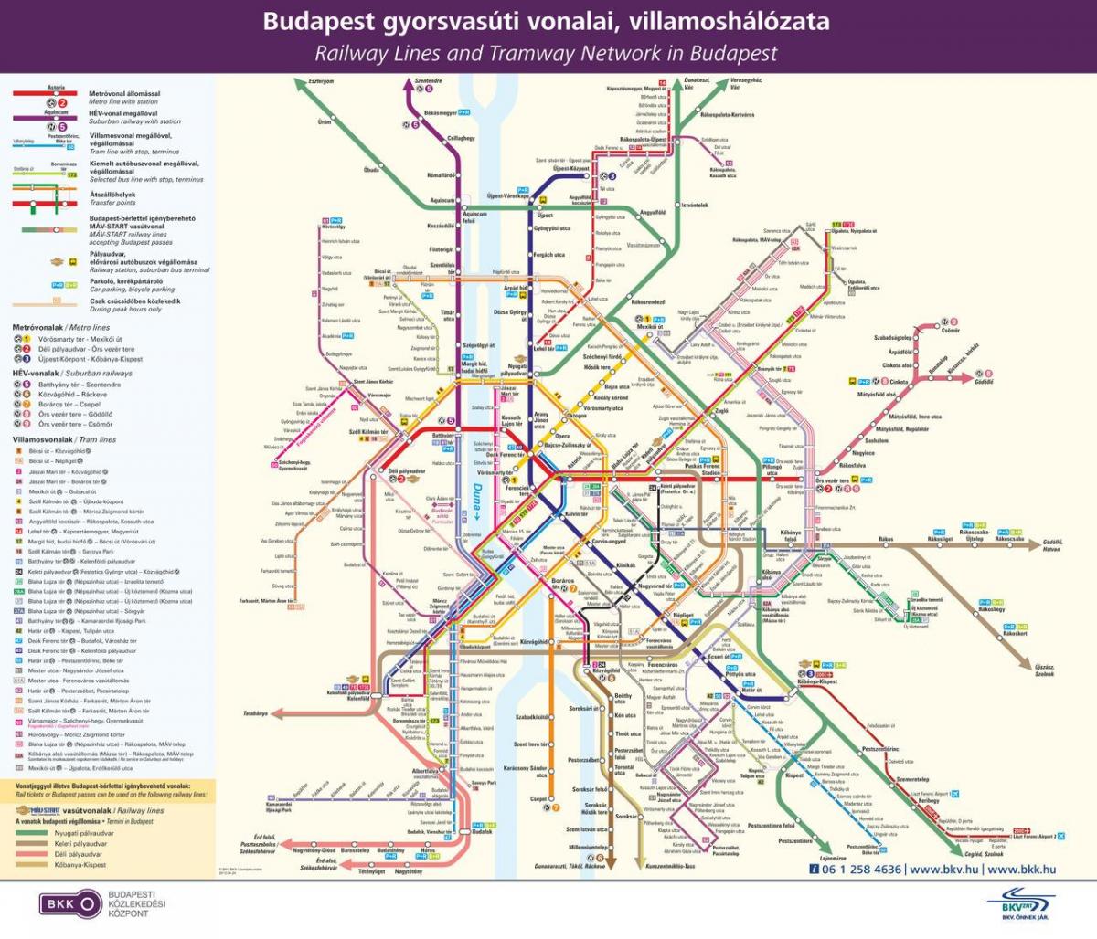 budapest tömegközlekedési térképe