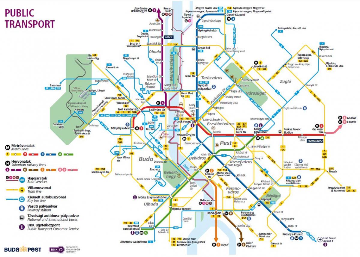 budapest bkk térkép