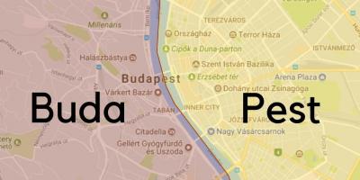 Budapest városrészek térkép