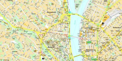 Budapest térkép, környező terület