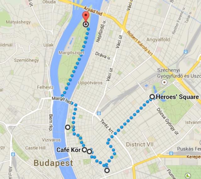 térkép hősök tere budapest