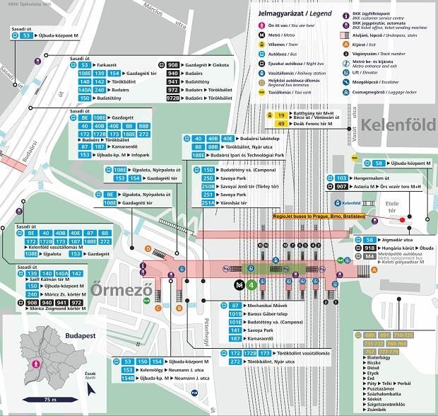 térkép budapest kelenfoe állomás