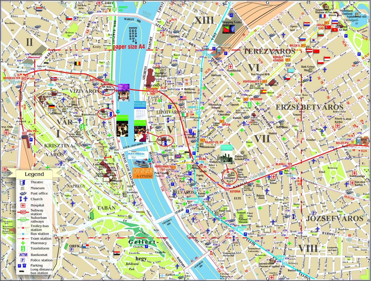 budapest utazási térkép