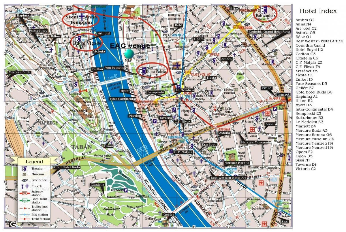 térkép hilton budapest