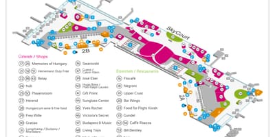 Airport budapest térkép