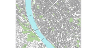 Budapest térkép, térkép nyomtatás