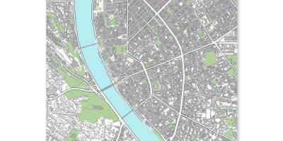 Budapest térkép, térkép nyomtatás