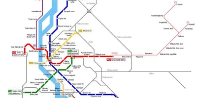Térkép hev budapest