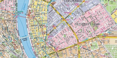 Térkép kerületek budapesten