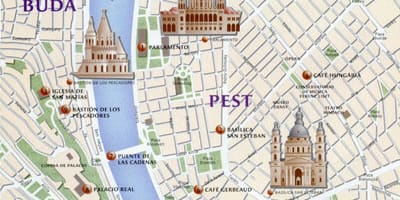 Budapest látnivalók térkép