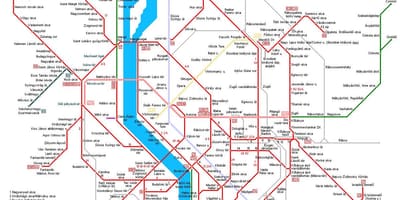 Budapest underground térkép