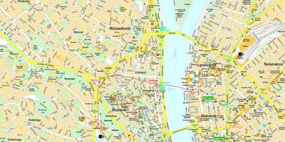 Budapest center térkép